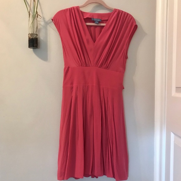 Anthropologie Silk Pink Dress - Picture 1 of 4